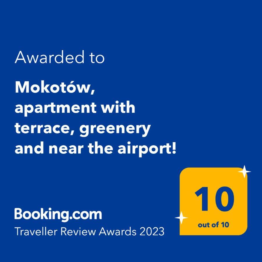 Mokotow, Apartment With Terrace, Greenery And Near The Airport! 华沙 外观 照片